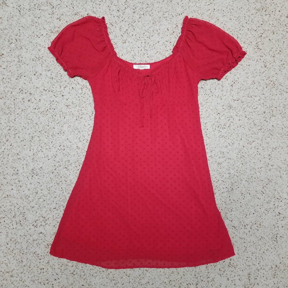 Rewind Red Heart Babydoll Dress